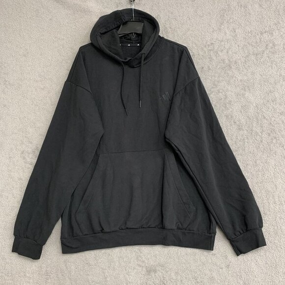 adidas Other - Adidas Men's Size 2X L Black Hoodie Pullover Cotton Blend  h1878